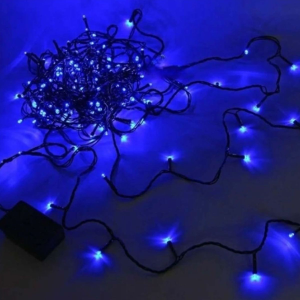 GENERICO - LUCES LINEALES 200 LED CABLE VERDE LUZ AZUL