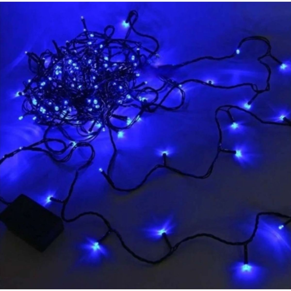 GENERICO - LUCES LINEALES 200 LED CABLE VERDE LUZ AZUL