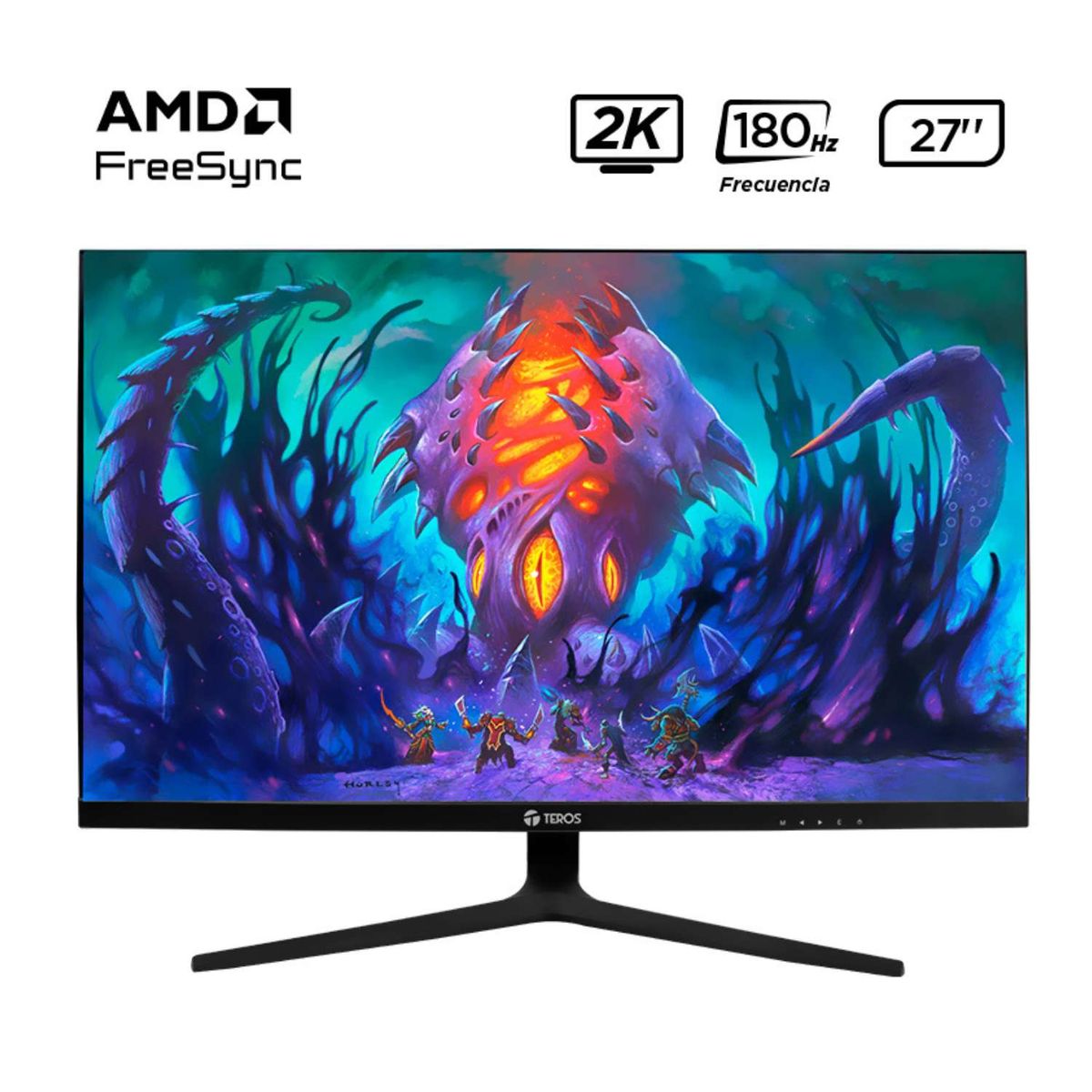 TEROS - Monitor Teros TE-2769G Plano 27″ QHD 2K IPS 180Hz 1ms