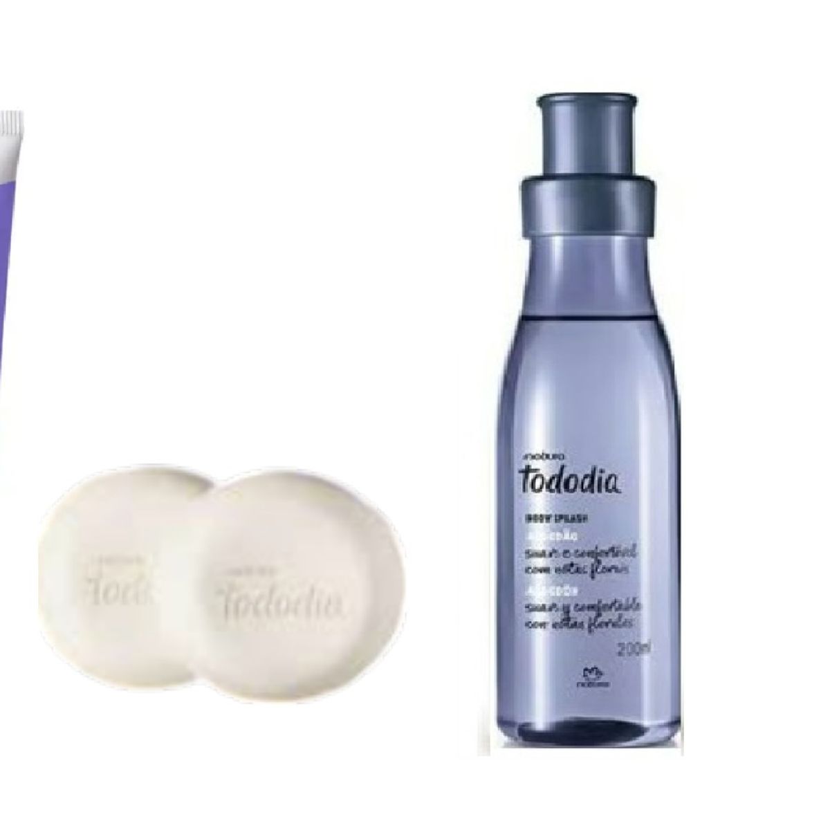 NATURA - Kit tododia algodon crema + jabones + splash y regalo