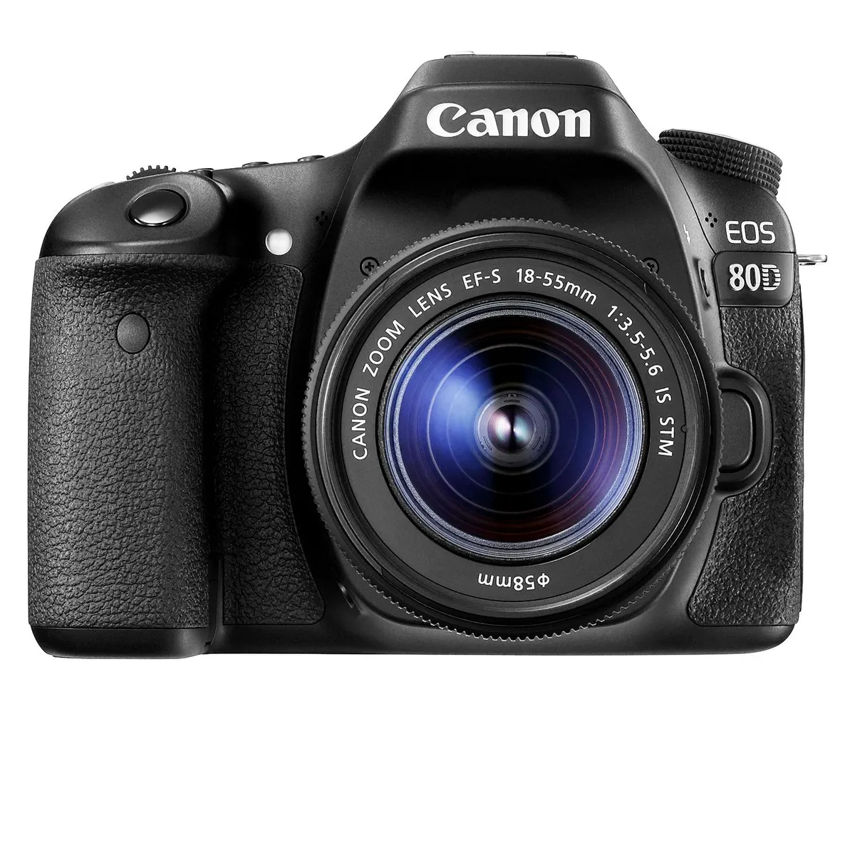 CANON - Cámara Réflex EOS  80D W Lente 18-55MM Negro