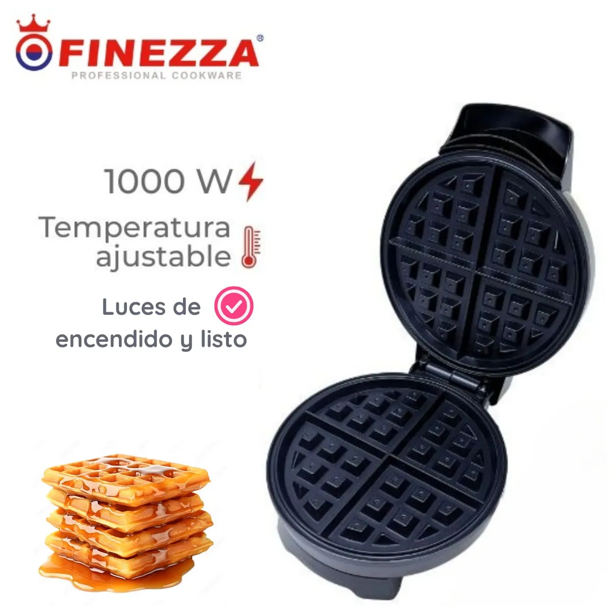 FINEZZA - Waflera twister Finezza FZ-816WR 1000 Watts Negro