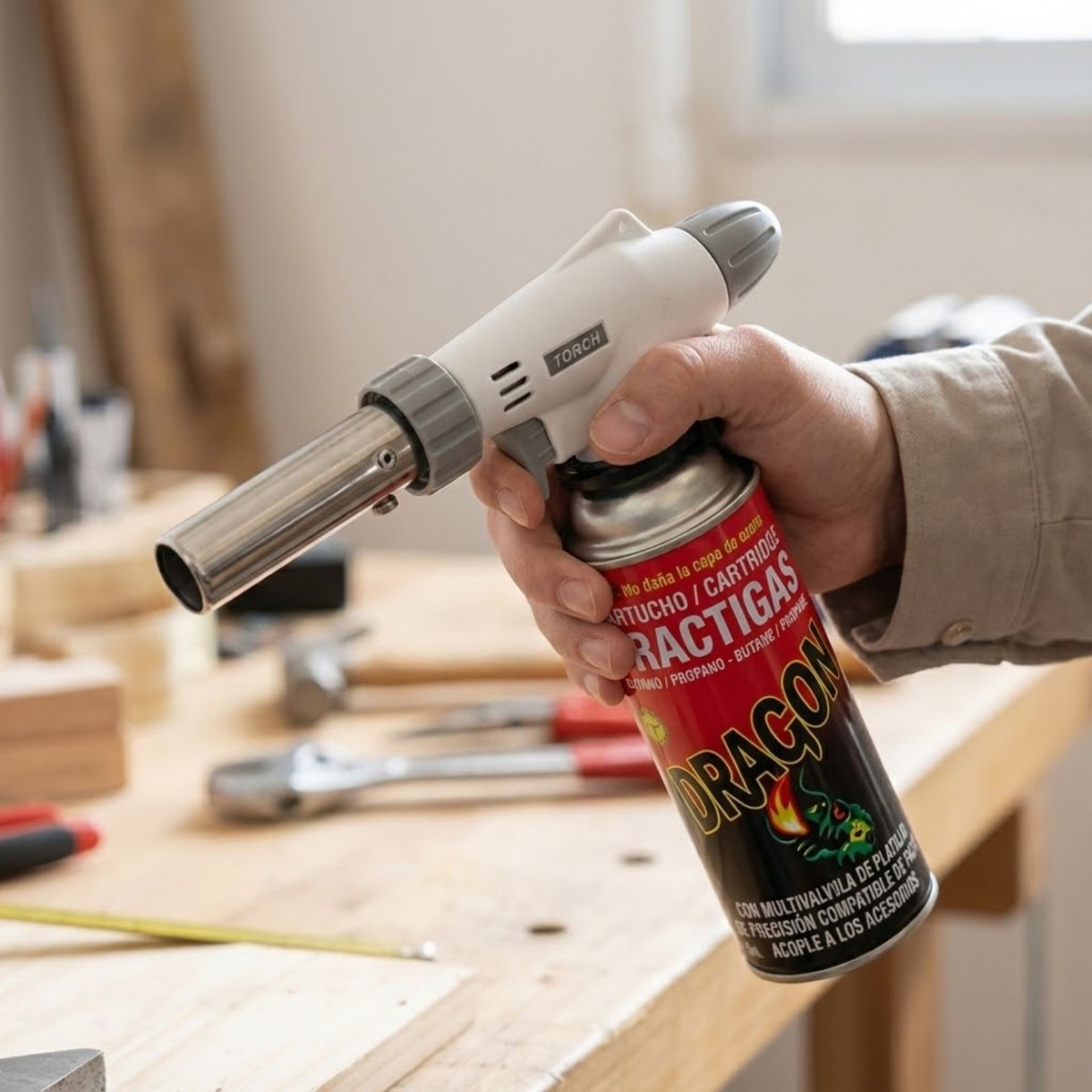 PENTHA - Soplete Flameador Encendido Automático y Llama Regulable