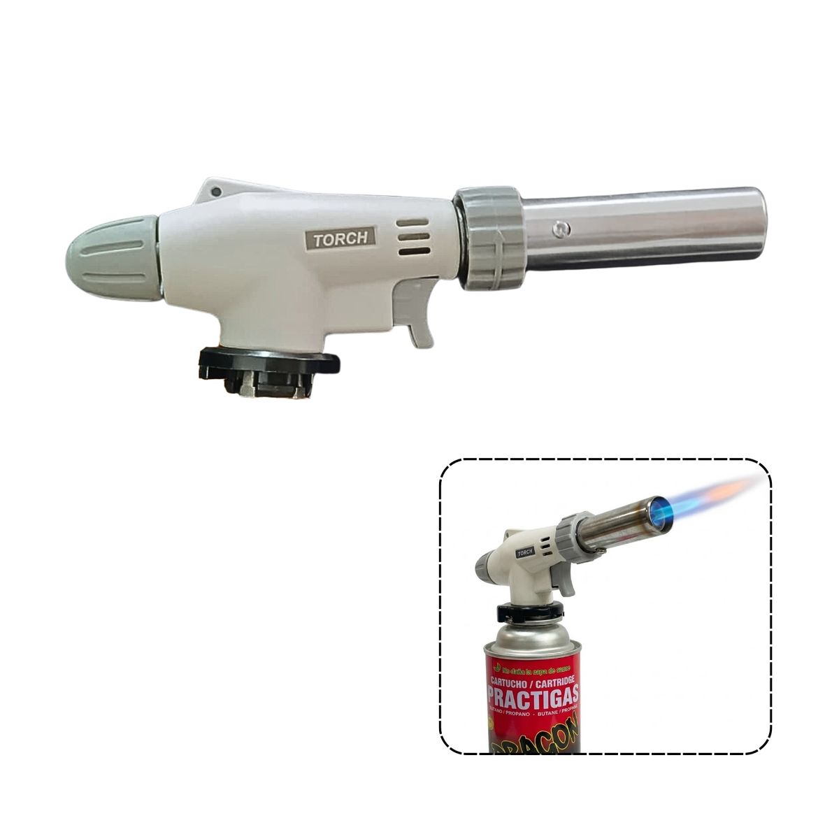 PENTHA - Flameador Cabezal Llama Regulable con Encendido Automático