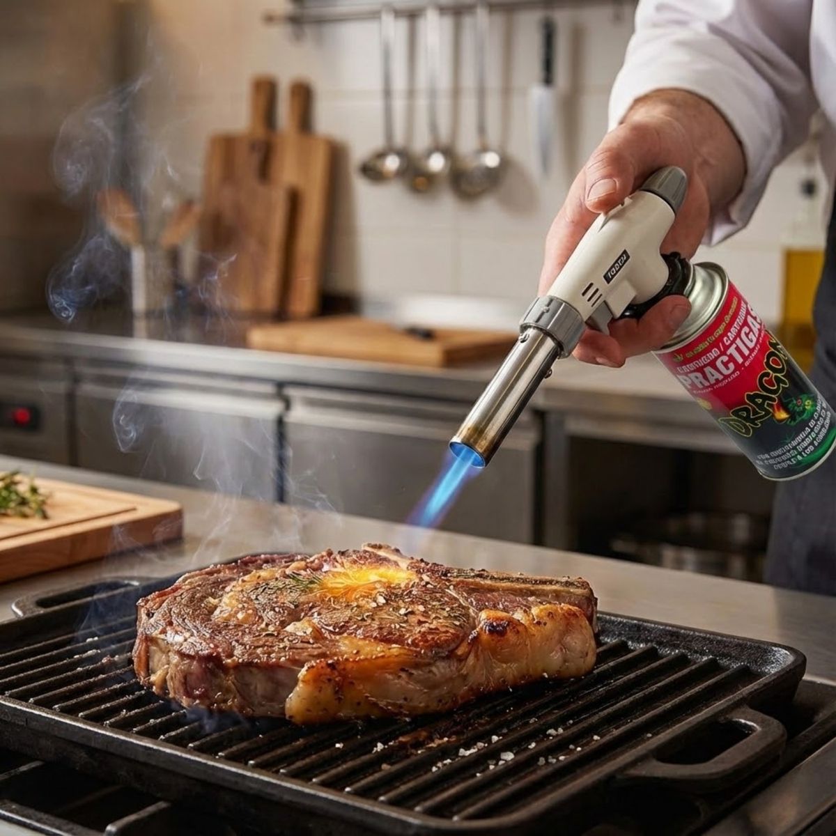 PENTHA - Flameador Cabezal Llama Regulable con Encendido Automático