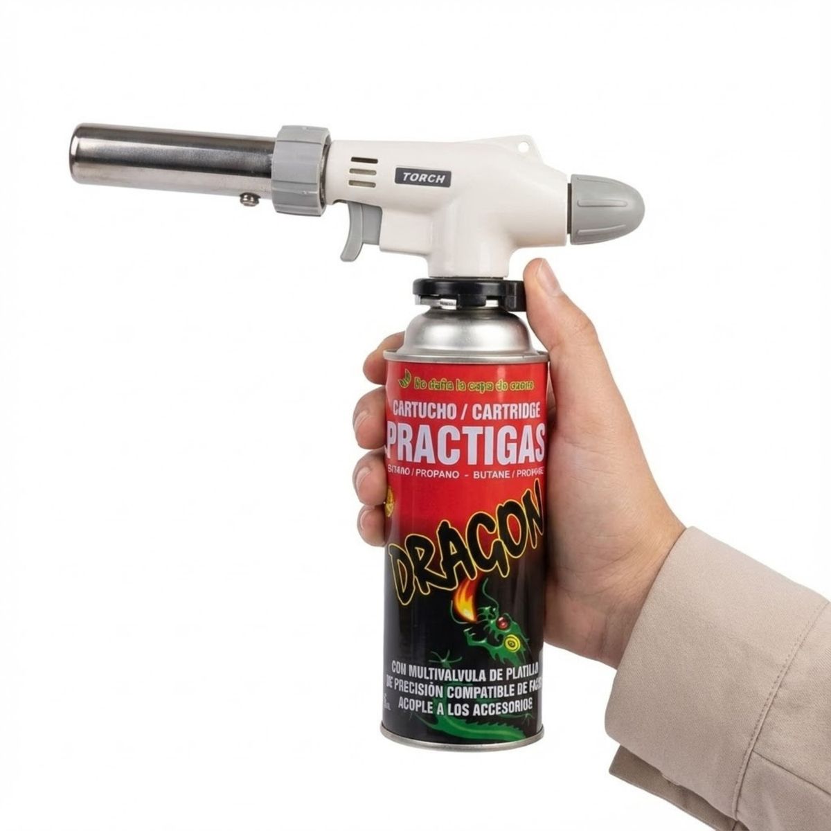 PENTHA - Cabezal Flameador de Cocina con Cartucho de Gas Incluido