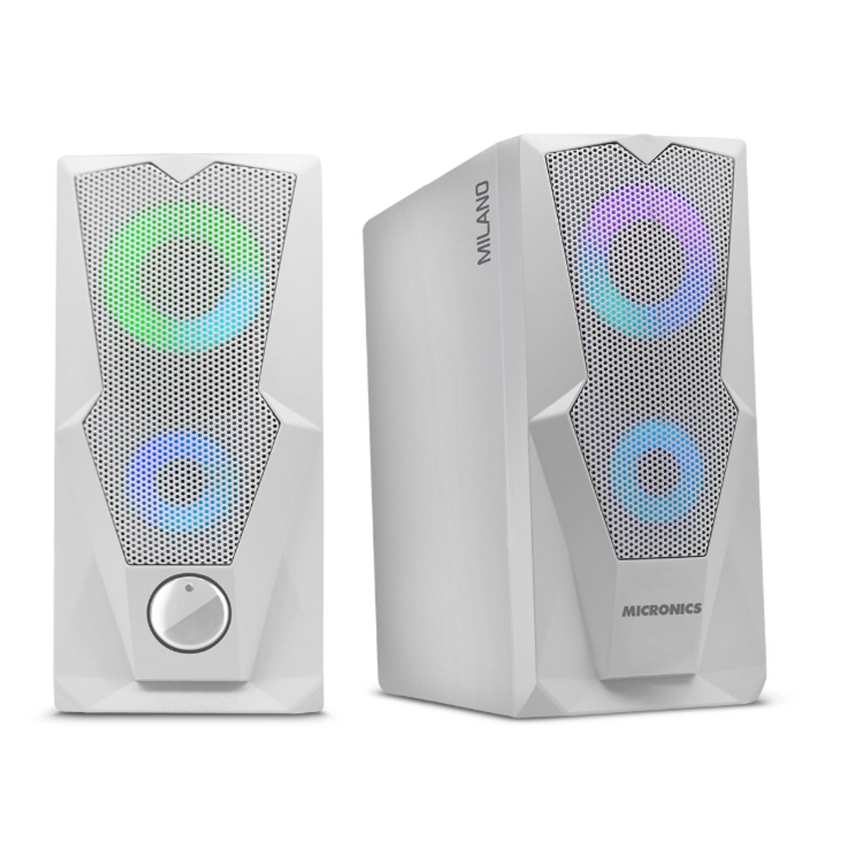 MICRONICS - Parlante para PC RGB Blanco Micronics Milano MIC S310W