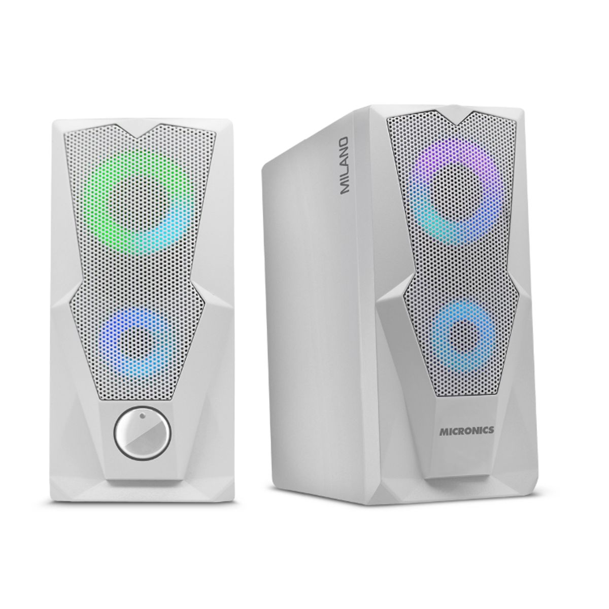 MICRONICS - Parlante para PC RGB Blanco Micronics Milano MIC S310W