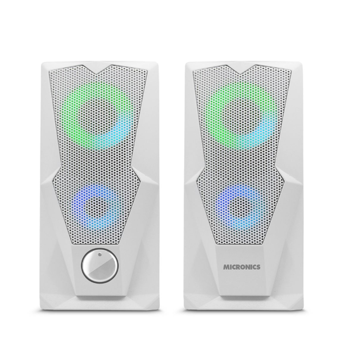 MICRONICS - Parlante para PC RGB Blanco Micronics Milano MIC S310W