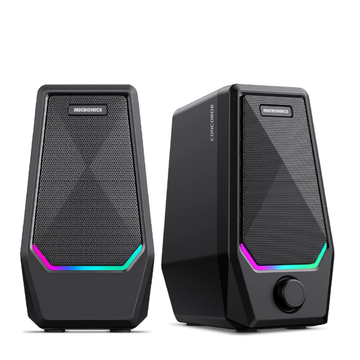 MICRONICS - Parlante para PC RGB Negro Micronics Concorde MIC S300