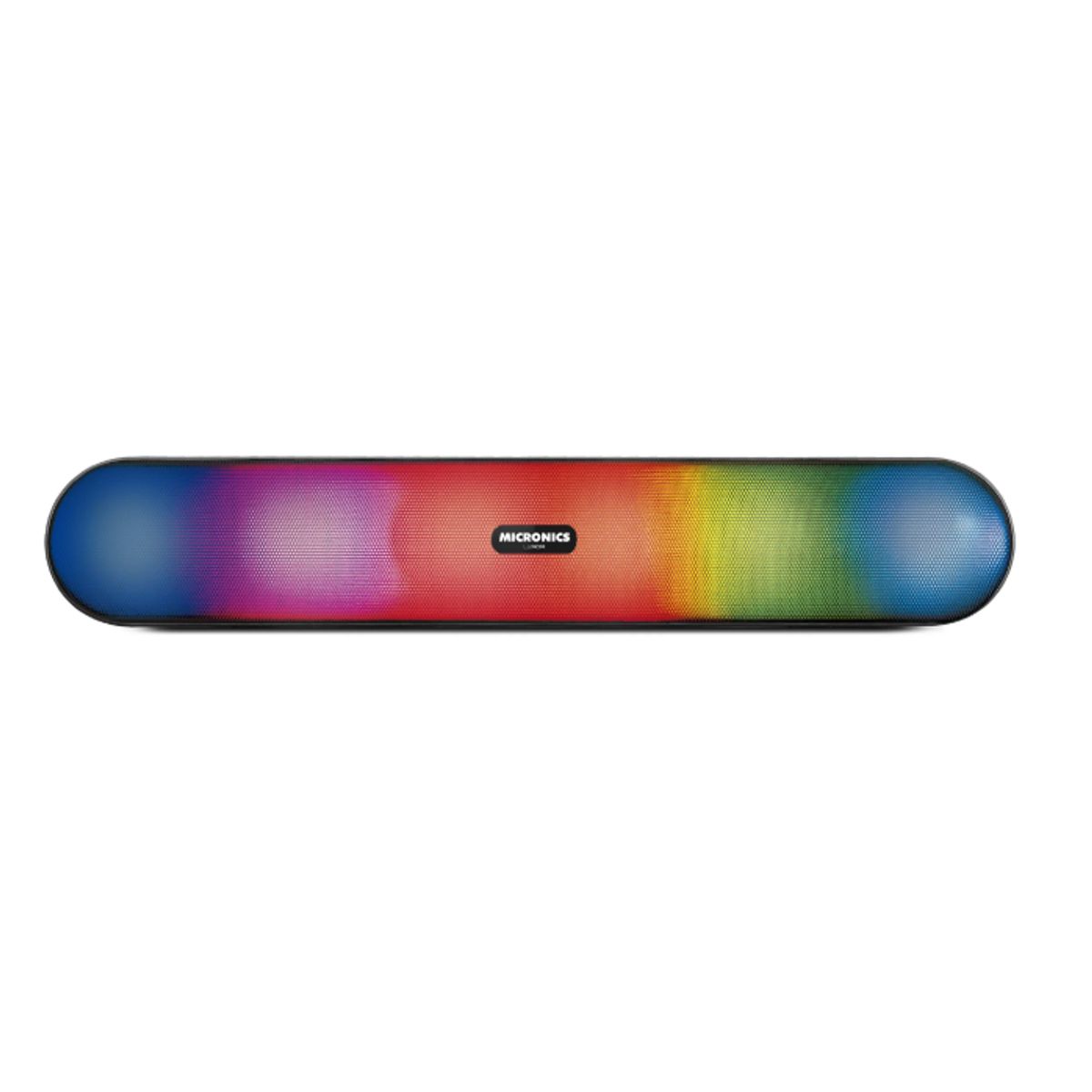 MICRONICS - Barra de Sonido Portatil  Bluetooth Led RGB Lector Usb Negro Micronics Luxor - MIC S200
