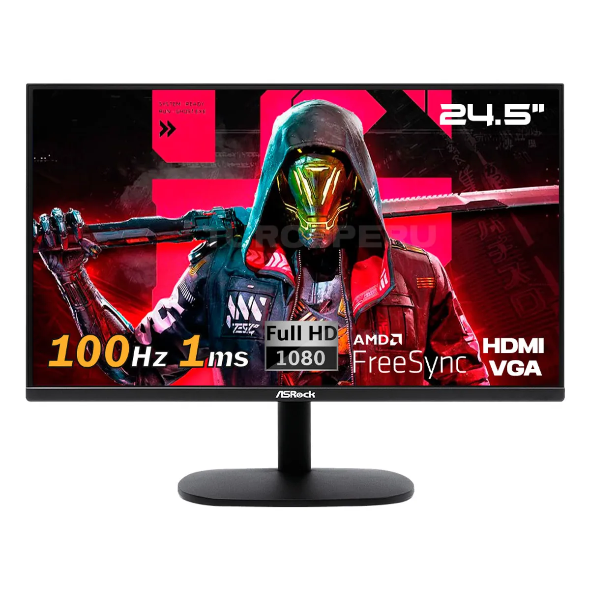 ASROCK - Monitor Gaming CL25FF ASRock 25 Full HD IPS 100hz 1Ms AMD FreeSync.