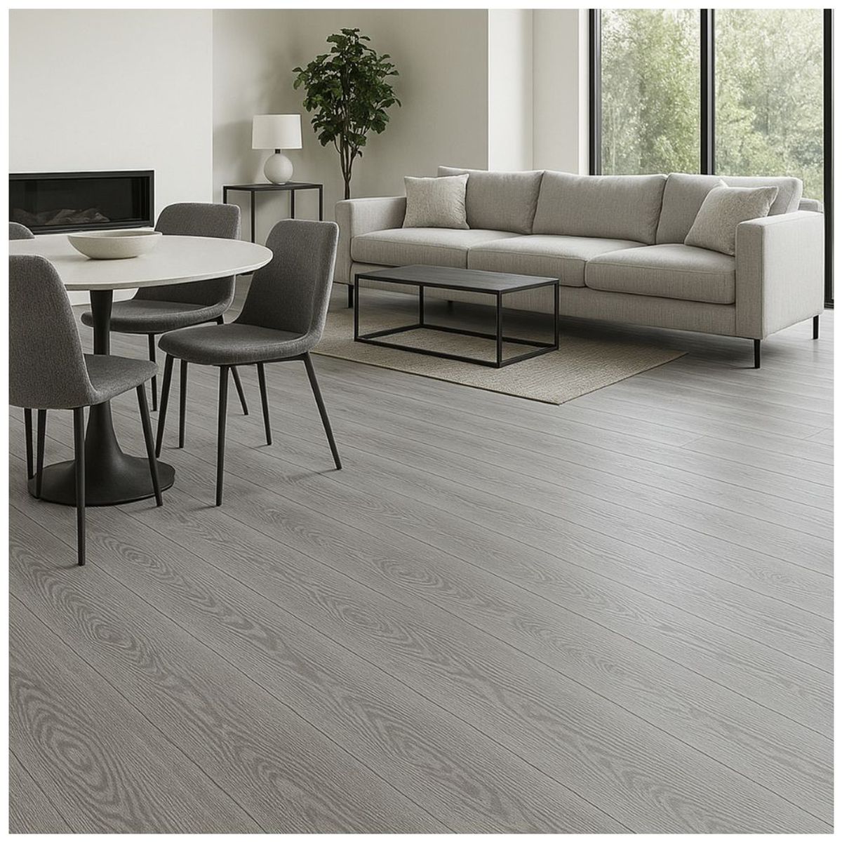 DECOKASA - Piso Vinilico SPC Decokasa Tránsito Alto Click 10 pzas - SPC-007