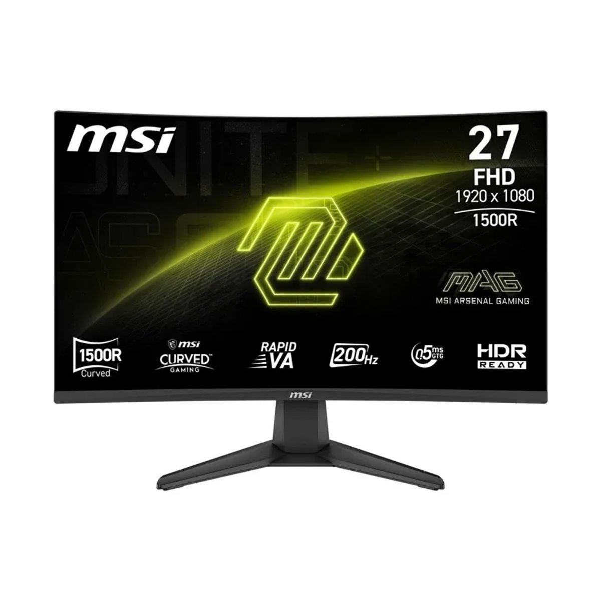 MSI - Monitor Msi Mag-276Cf-E20 27" Fhd Va 200Hz 0.5Ms Hdmi Para Gaming