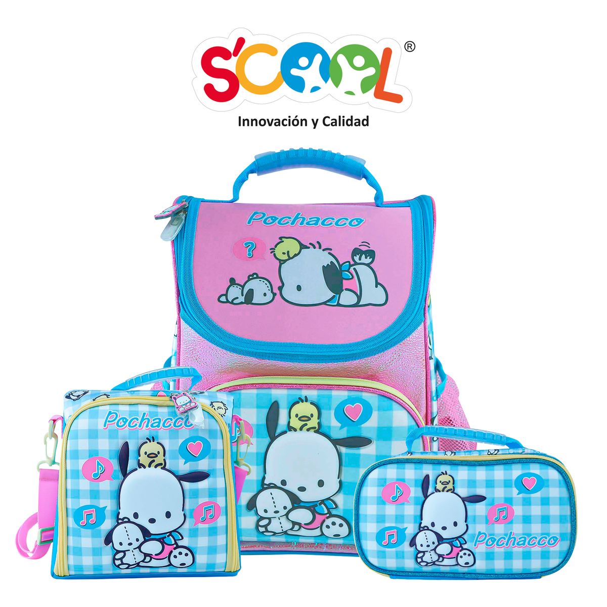 SCOOL - SET MOCHILA PICK SCOOL MAGIC 3D POCHACCO