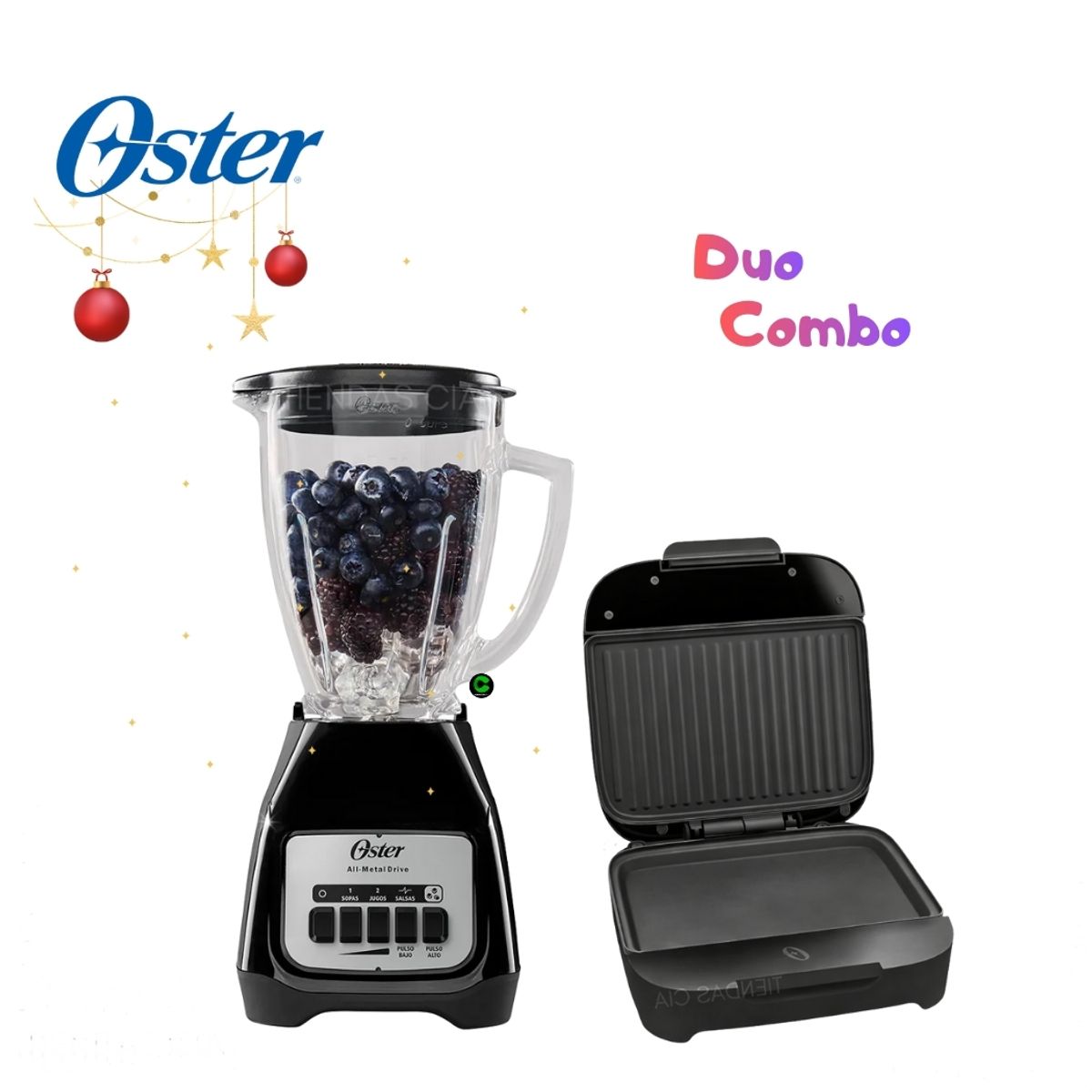 OSTER - Combo Oster Licuadora BLSTKAGBPB y Sandwichera CKSTSM400