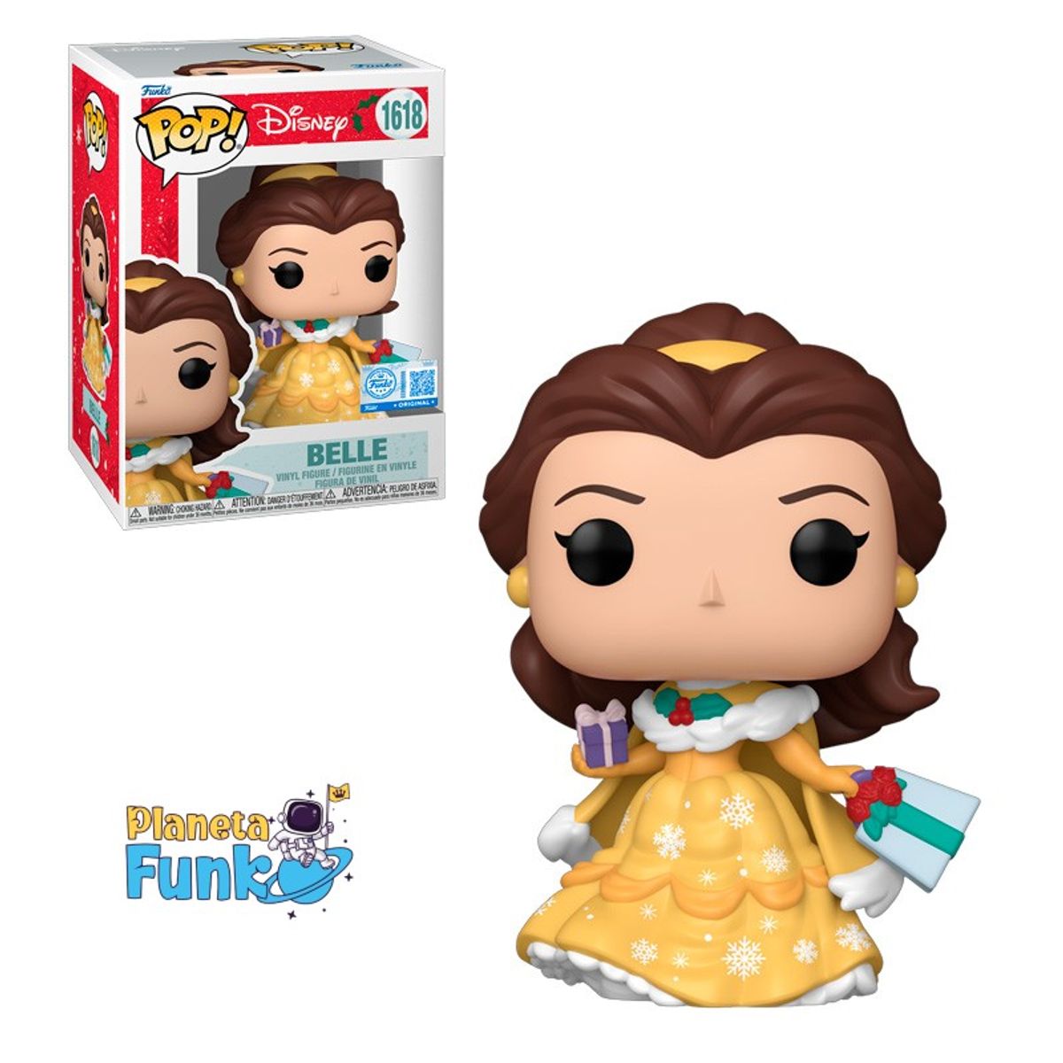 FUNKO - DISNEY BELLE NAVIDA FUNKO POP EXCLUSIVO 1618