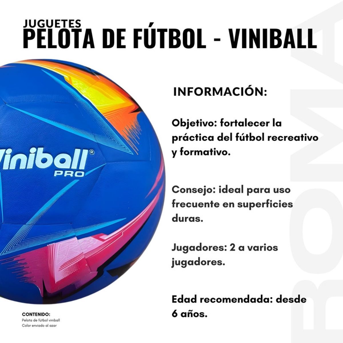 GENERICO - PELOTA DE FUTBOL VINIBALL