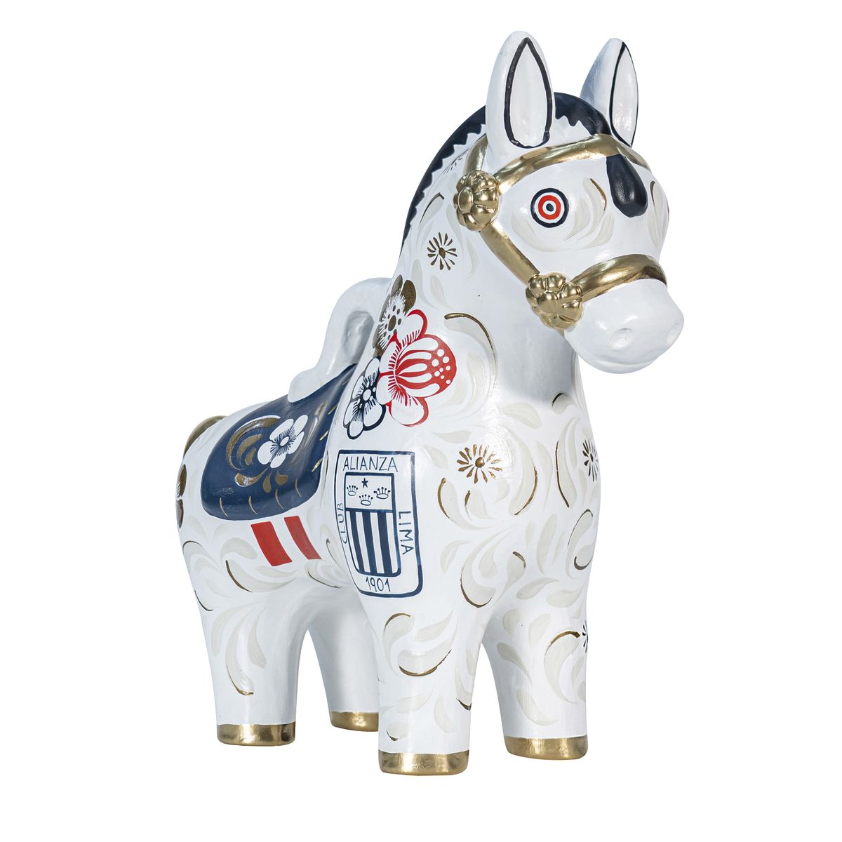 Potrillo de Pucará Blanco 2025 - Club Alianza Lima (20 cm de altura), marca PISKA - Foto Principal
