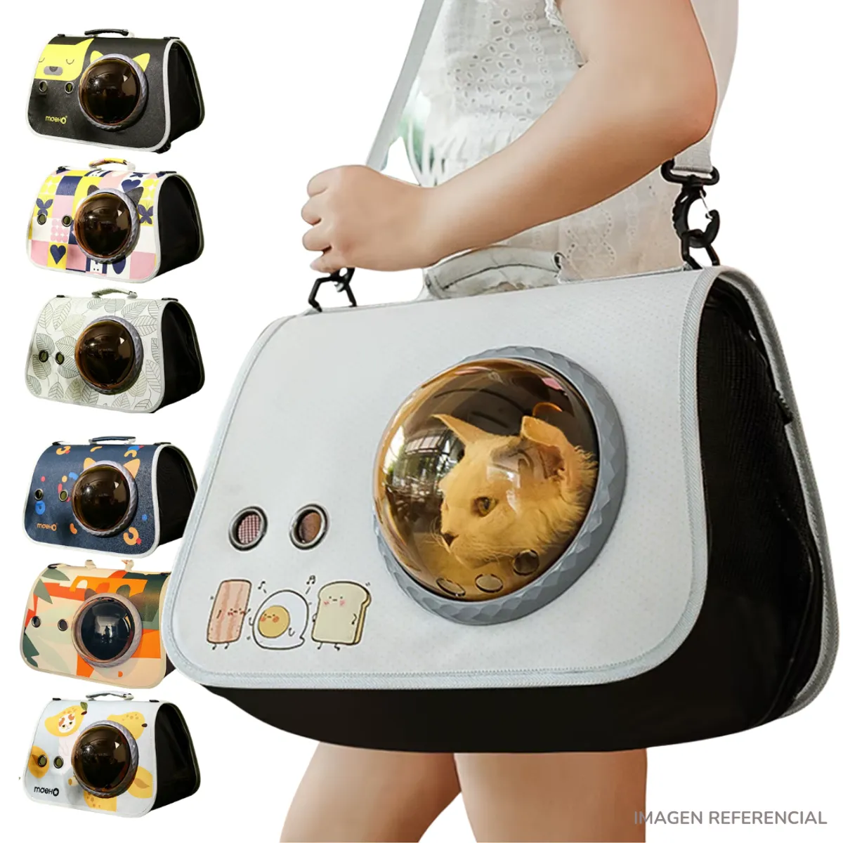 INSPIRA MARKET - Bolso Transportador para Mascotas Multicolor