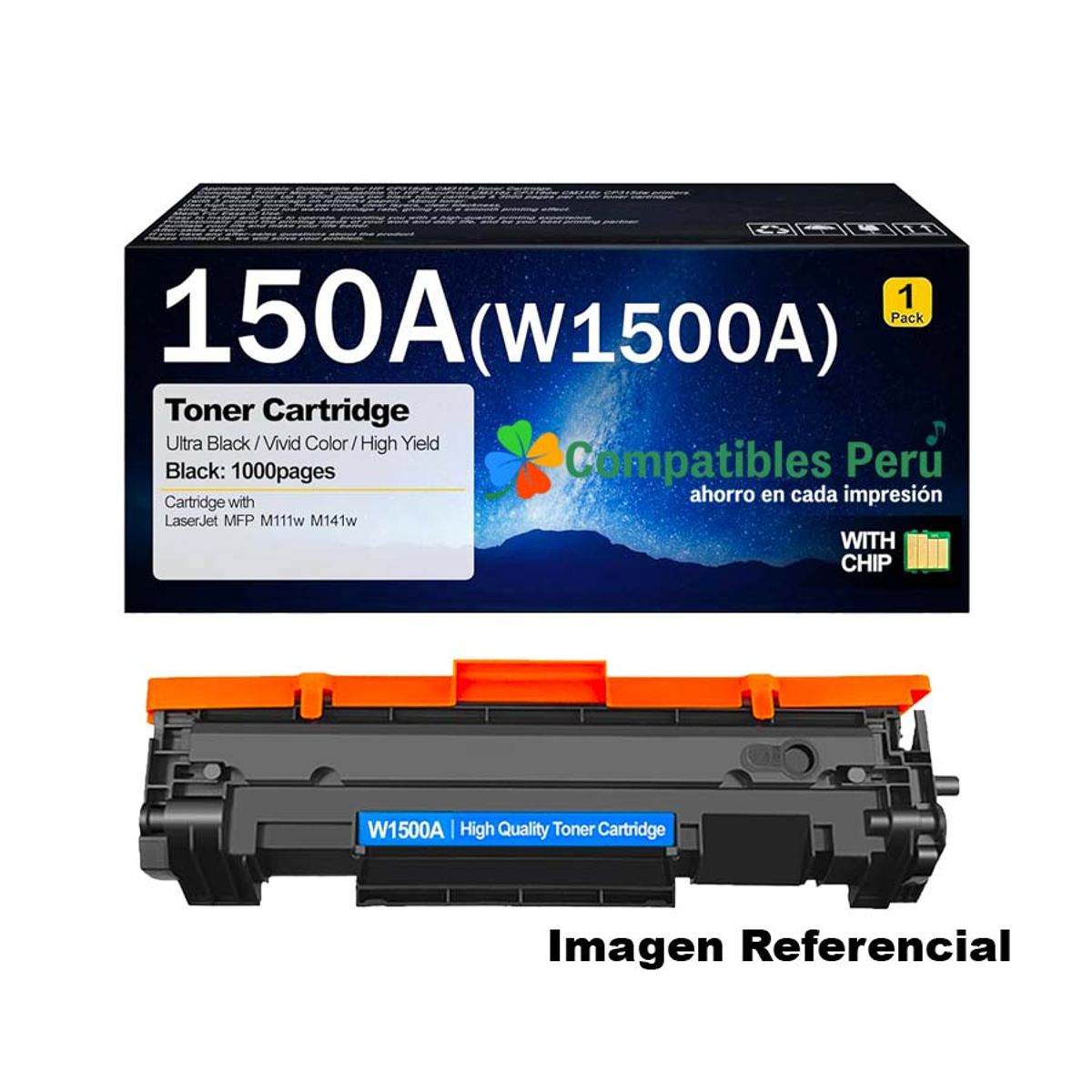FIVEX - Tóner Compatible HP 150A W1500A – 975 Páginas M111w / MFP M141w