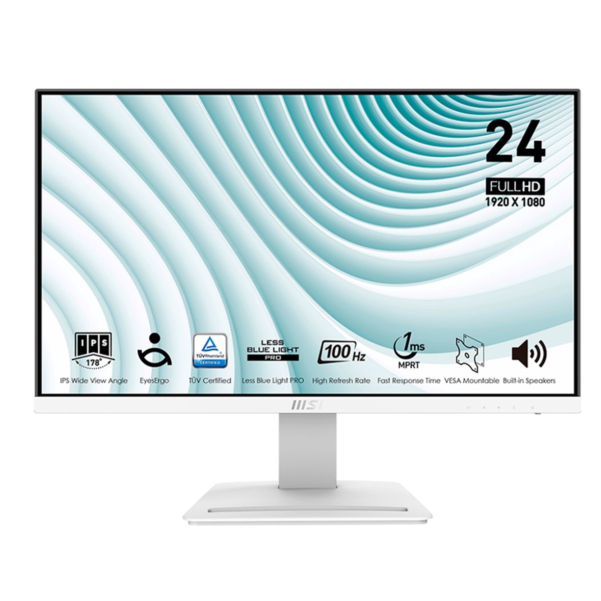 MSI - Monitor Msi Pro Mp243xw Full Hd Ips De 23.8 100hz Altavoz