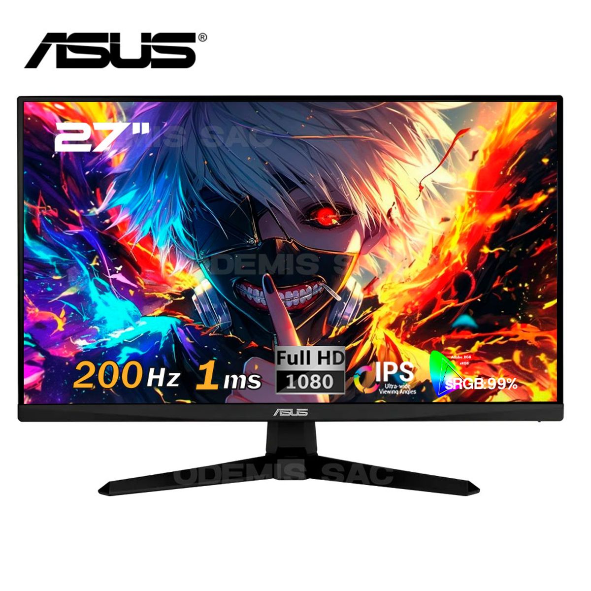 ASUS - Monitor Asus 27 Pulgadas Gamer Tuf Vg279q5a Gaming 200hz, 0.03ms, Fhd, 1dp, 2 Hdmi