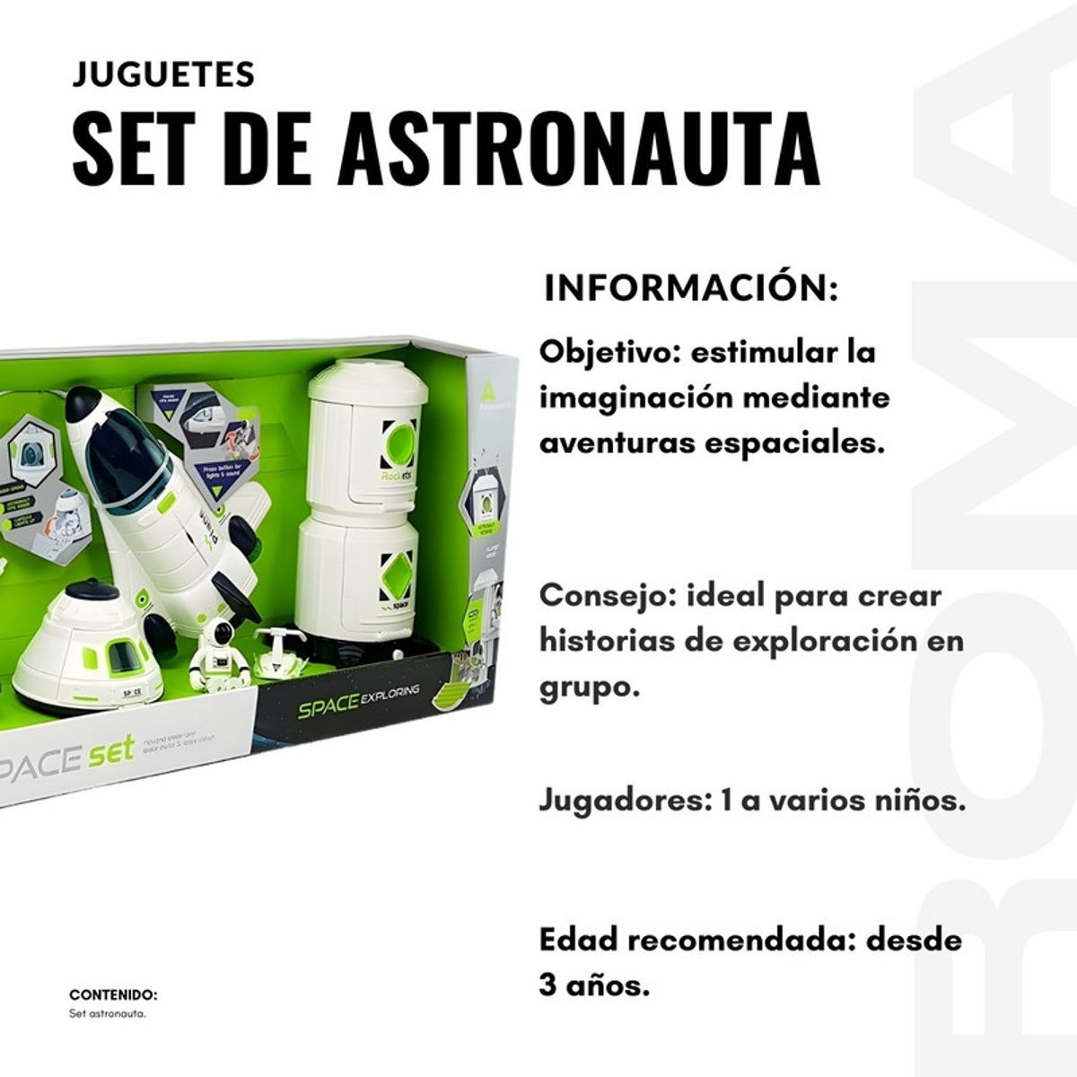 GENERICO - JUGUETE SET DE ASTRONAUTA