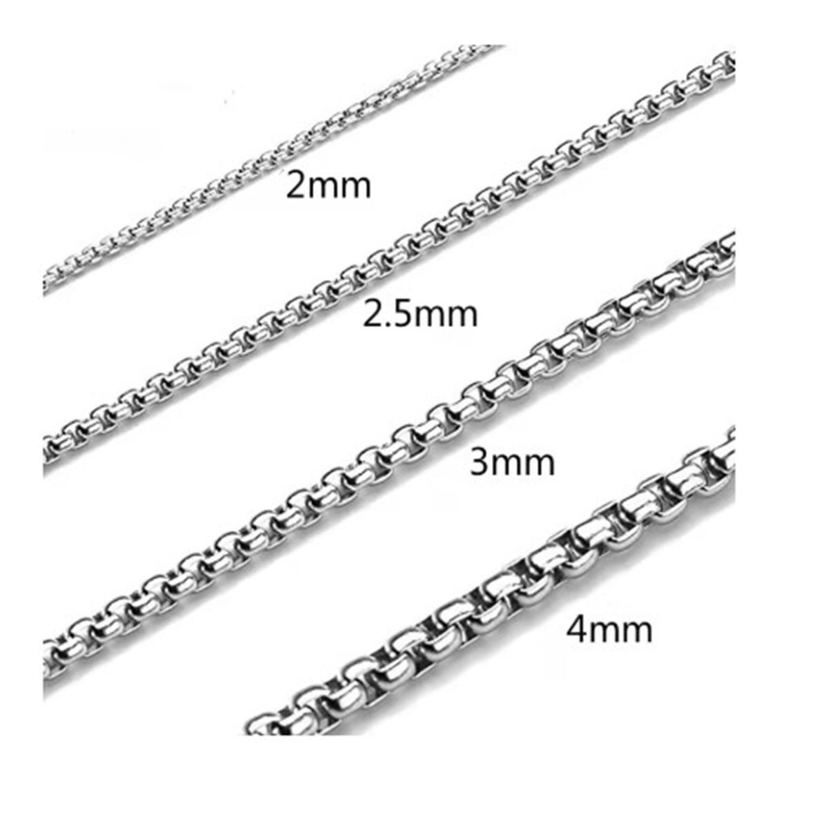 VIKINGO - Cadena De Acero Inoxidable unisex 60 cm X 2 mm