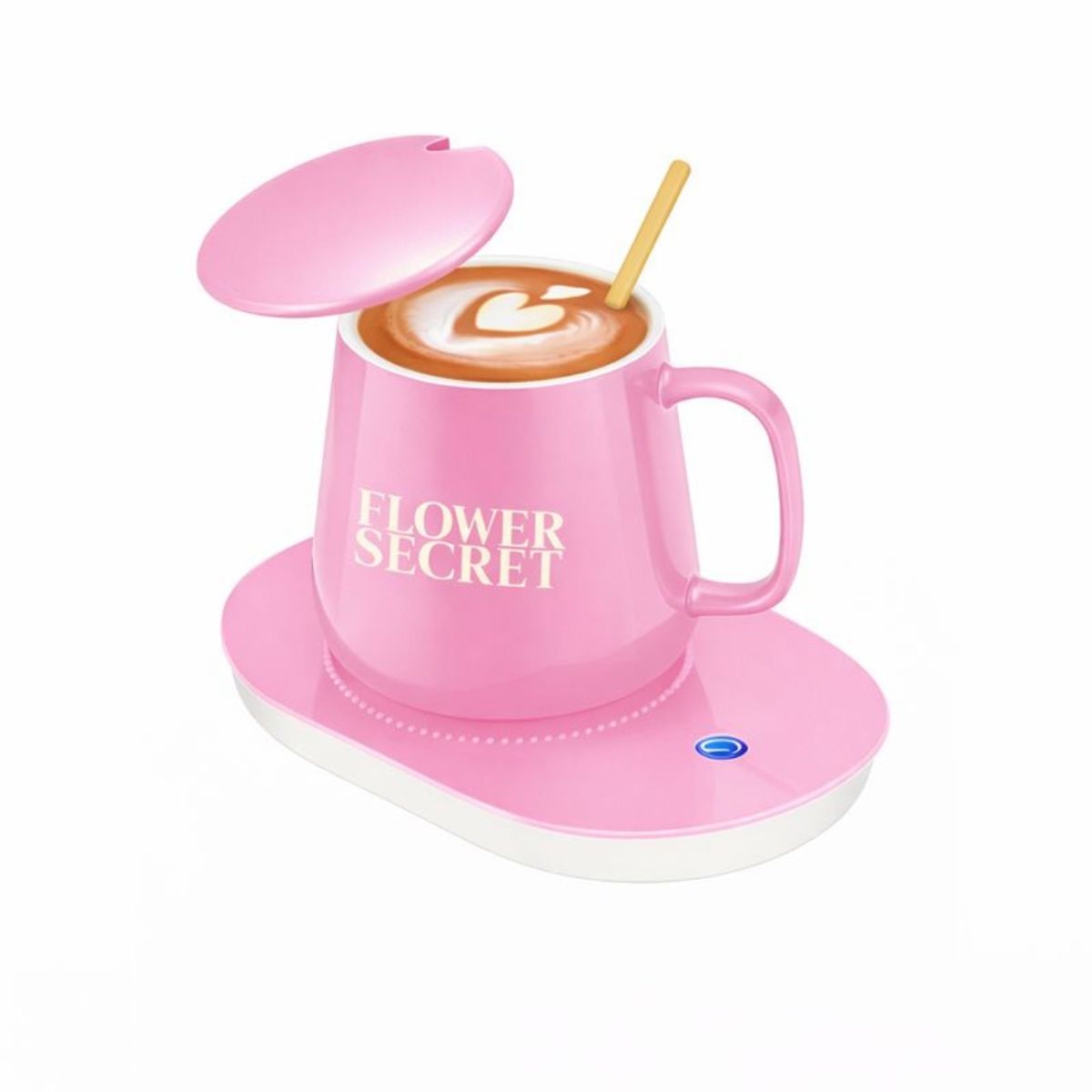 GENERICO - Set Taza de Cerámica con Base Calentadora Eléctrica