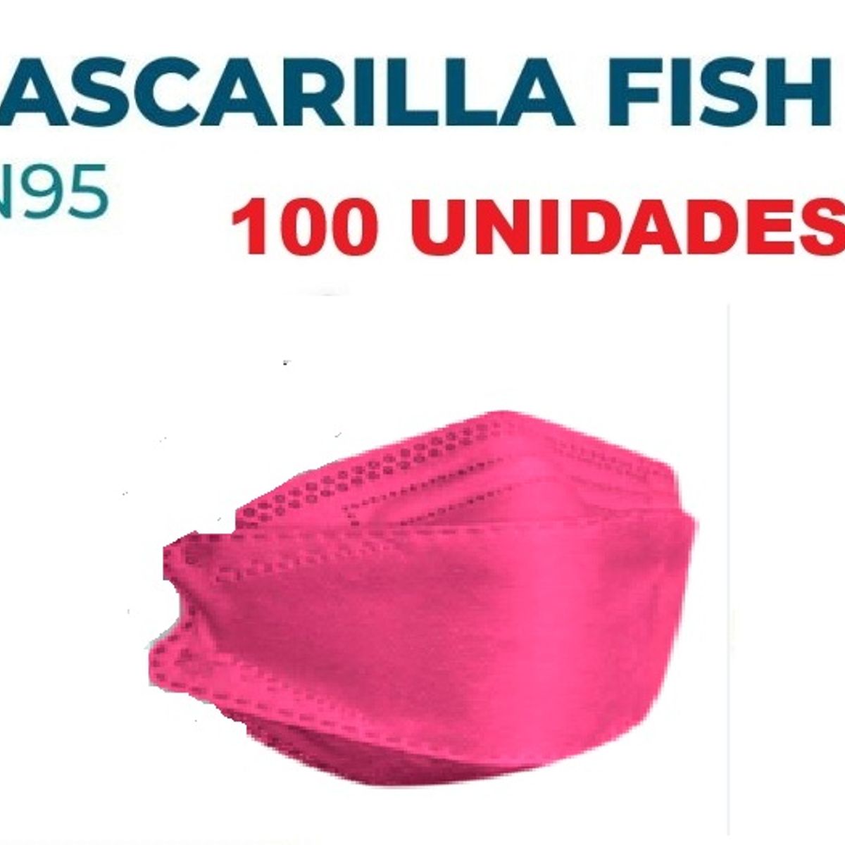 GENERICO - MASCARILLA KN95 FUCSIA x 100 Unidades
