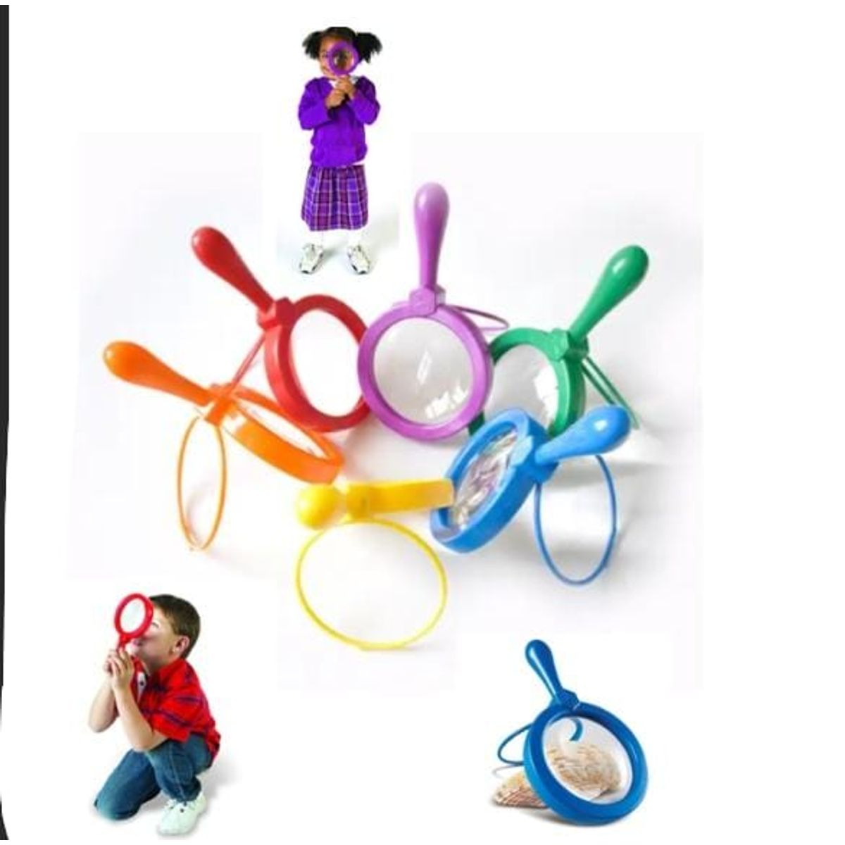 GENERICO - 1 Lupa educativa didáctica jumbo en colores