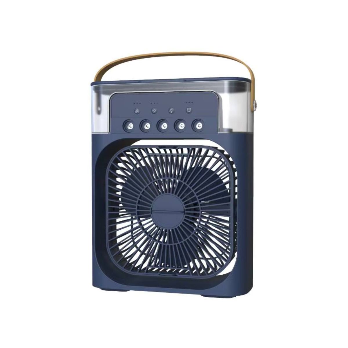 GENERICO - VENTILADOR AZUL PORTÁTIL MINI COOLING FAN USB CON SOPORTE AJUSTABLE PARA ESCRITORIO