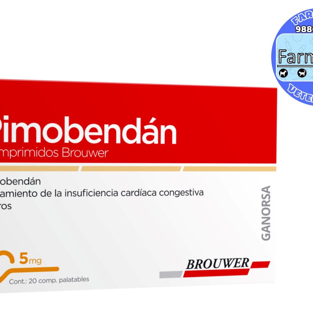 GENERICO - PIMOBENDAN 5 Mg CAJA X 20 COMPRIMIDOS