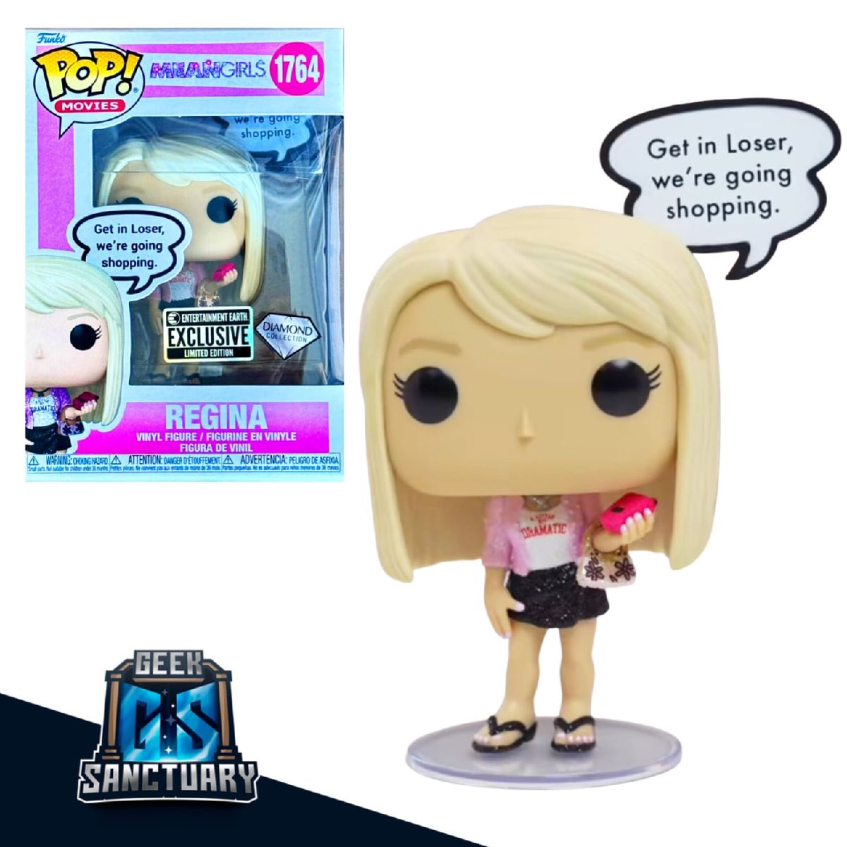FUNKO - FUNKO POP REGINA GEORGE DIAMOND MEAN GIRLS CHICAS PESADAS 1764 EXCLUSIVO EE