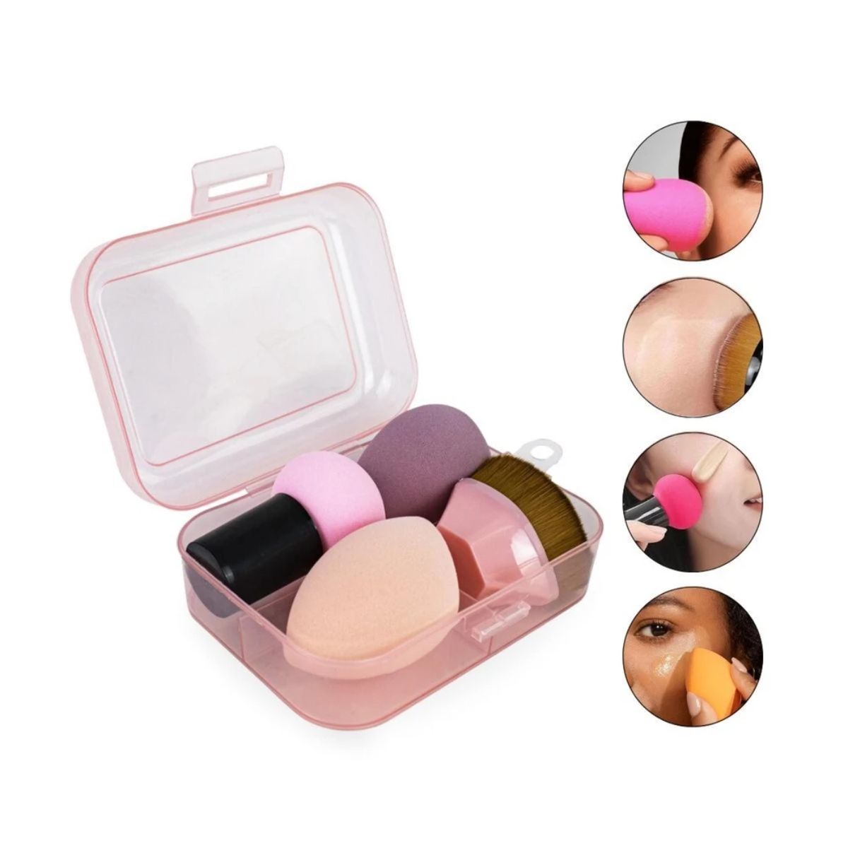 GENERICO - Set de Brochas Kabuki 4 pz