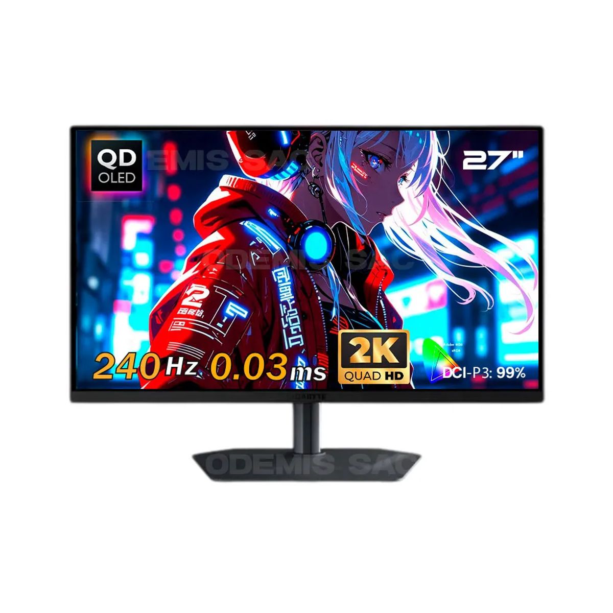Monitor 27 Gigabyte MO27Q2 2K QHD OLED 240hz 0.03ms, Pivote, 10 BITS ...