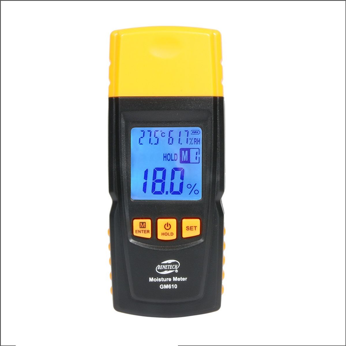 GENERICO - Medidor De Humedad Para Madera Gm610 Higrometro Temperatura