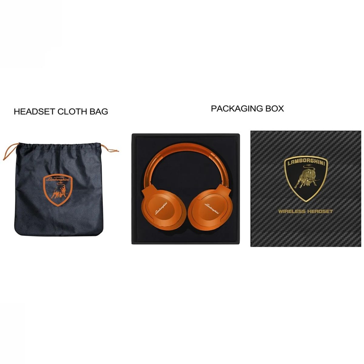 LAMBORGHINI - Audífonos bluetooth Lamborghini Huracán Noctis HIGH QUALITY SOUND Almohadillas acolchadas 35hrs