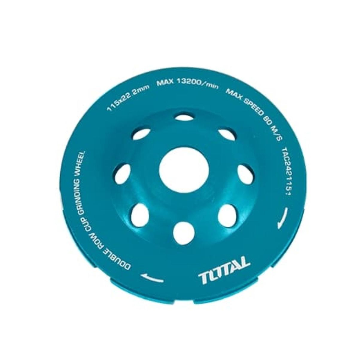 TOTAL TOOLS - Disco Diamantado de Desbaste para Concreto 4 12 115mm Total