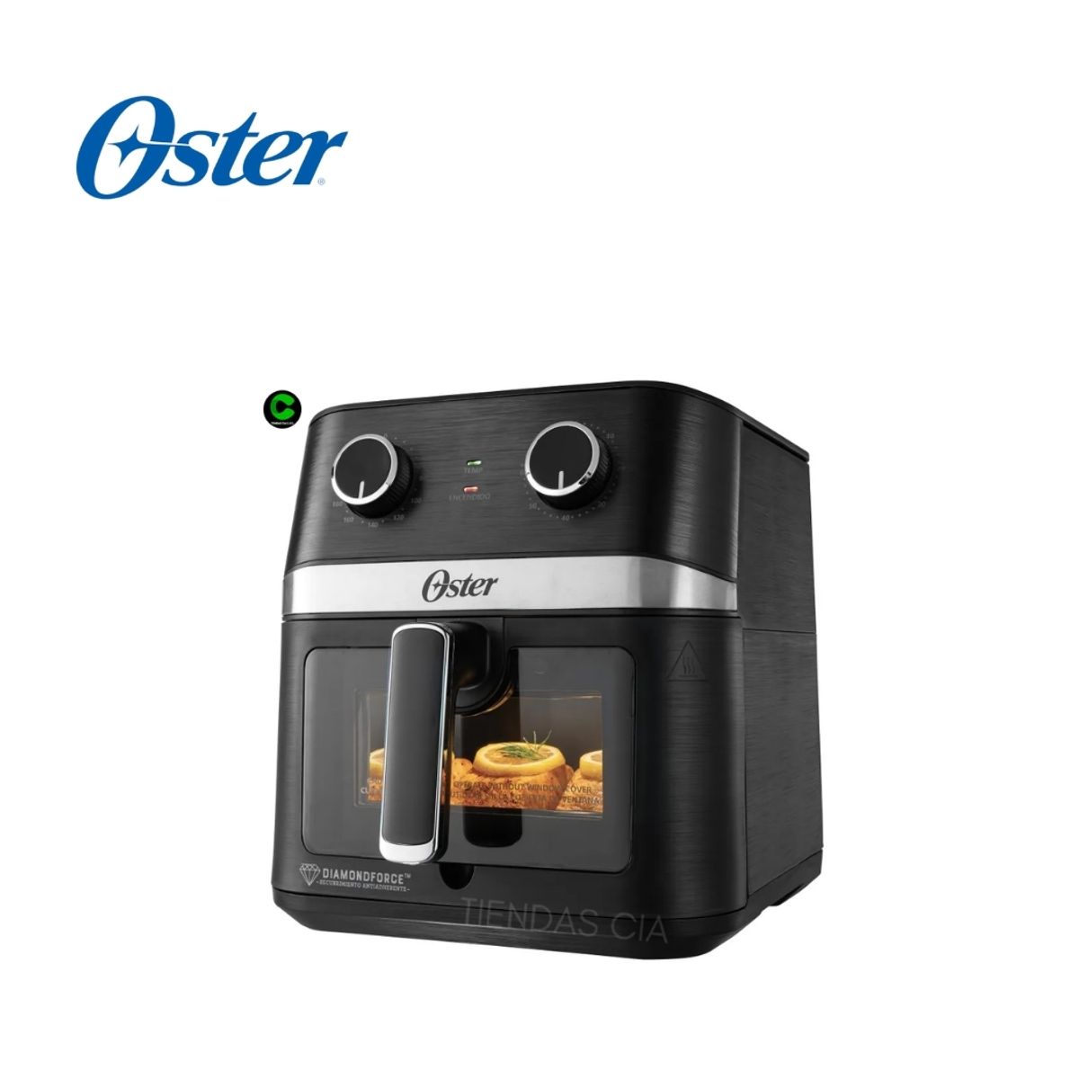 OSTER - Oster® Freidora de Aire Manual Recubrimiento DiamondForce 6L CKSTAF60WMDF