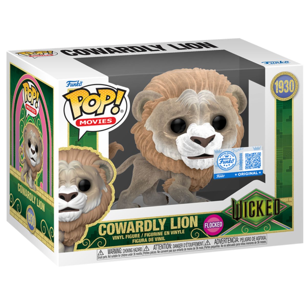 FUNKO - Funko Pop Cowardly Lion Flocked Wicked