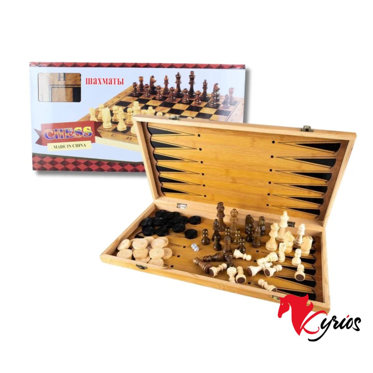 NO LOGO - Juego De Ajedrez De Madera De 40 CM