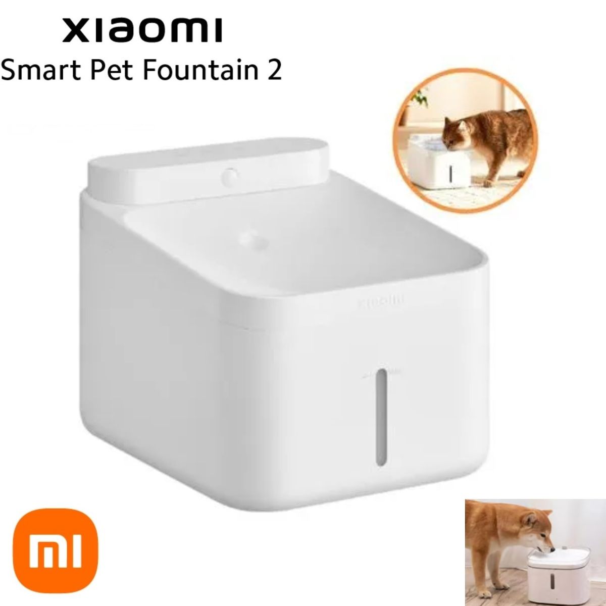 XIAOMI - Fuente de Agua Inteligente para Mascota 3L Xiaomi Smart Pet Fountain 2 Blanco