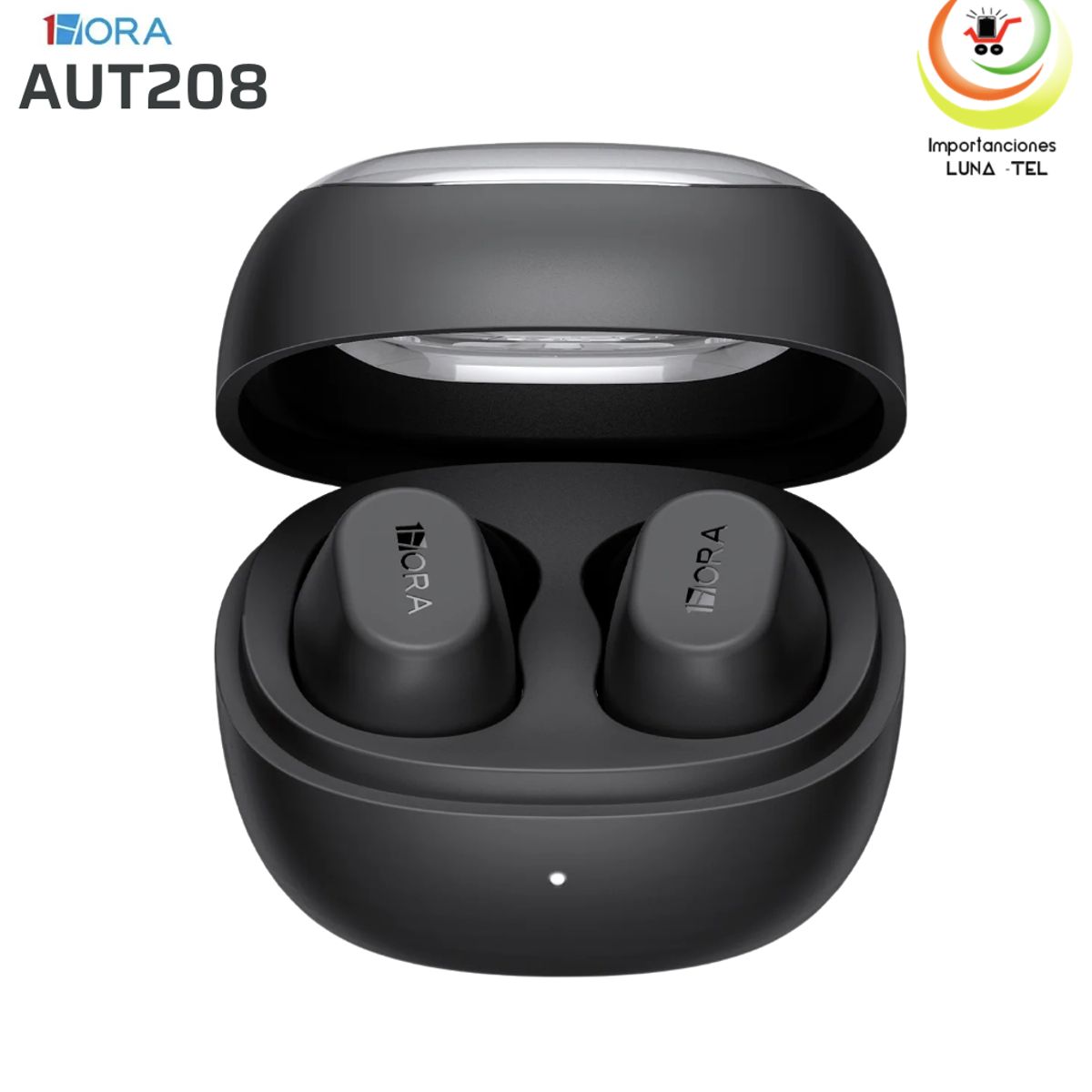 GENERICO - AUDIFONOS BLUETOOTH TWS MODELO AUT208 NEGRO MARCA 1HORA