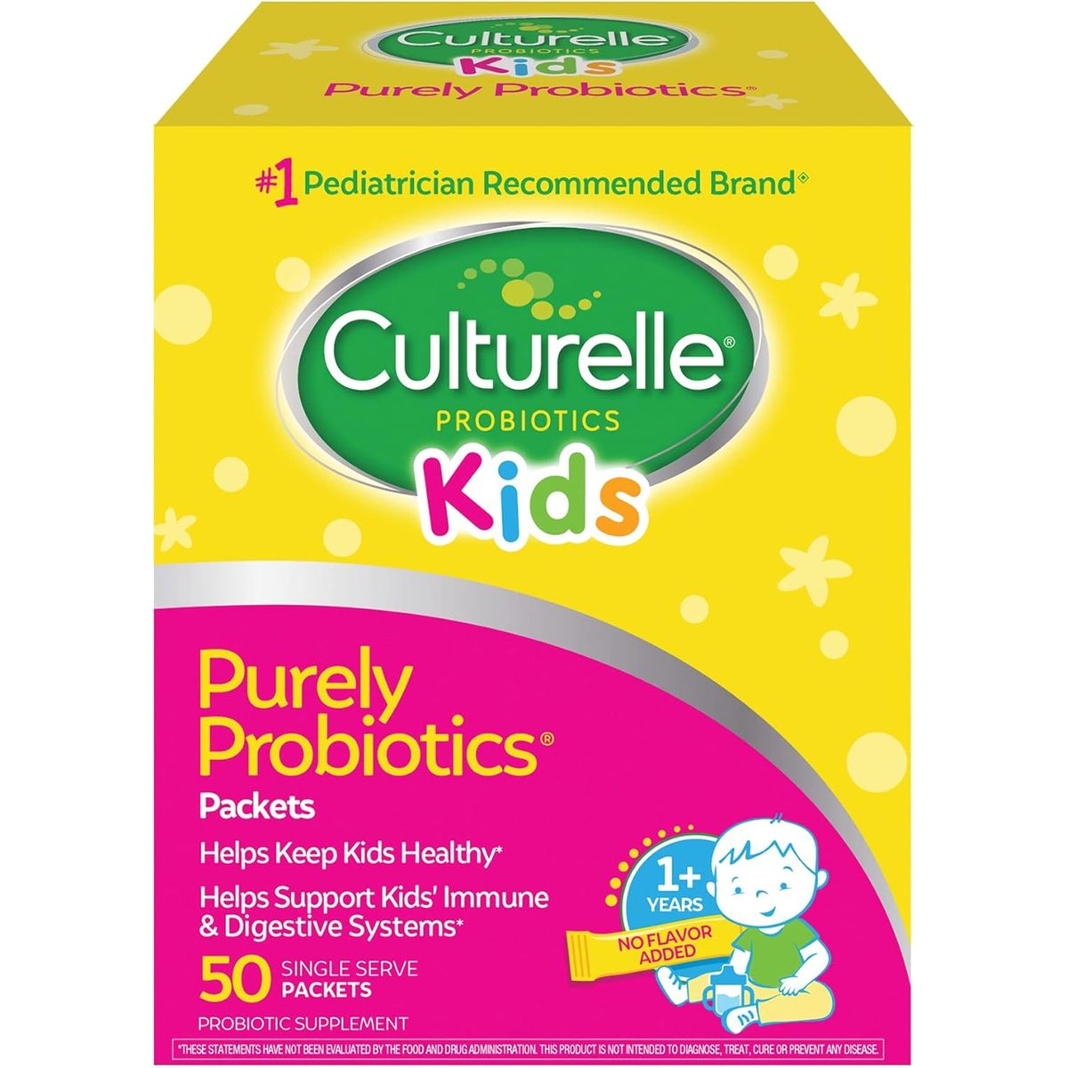 GENERICO - Paquetes probióticos diarios Culturelle Kids para niños - 50 unidades