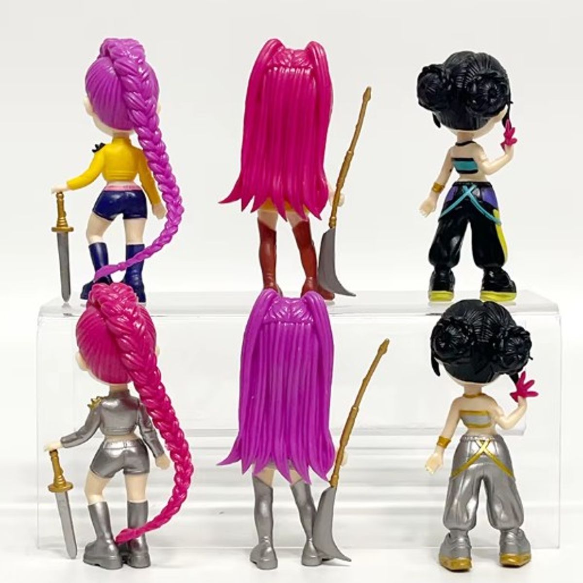 GENERICO - MUÑECAS KPOP DEMON HUNTERS COLECCION 6 UNIDADES