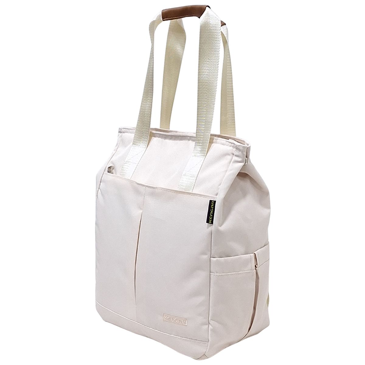 KENGAR - BOLSO MOCHILA MODELO LYA - CREMA