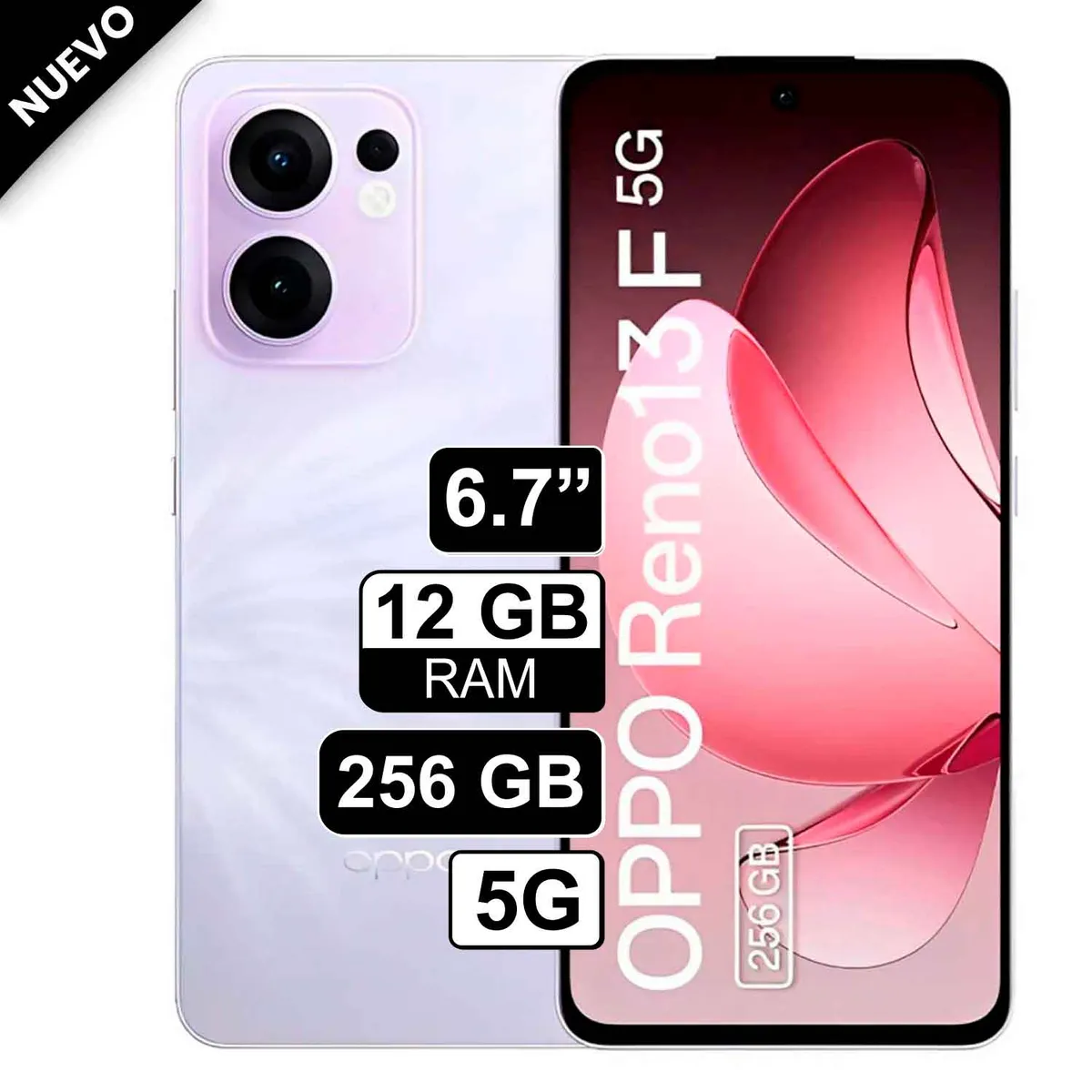 OPPO - Celular Oppo Reno 13F 5G 6.6 12GB RAM 256GB Morado