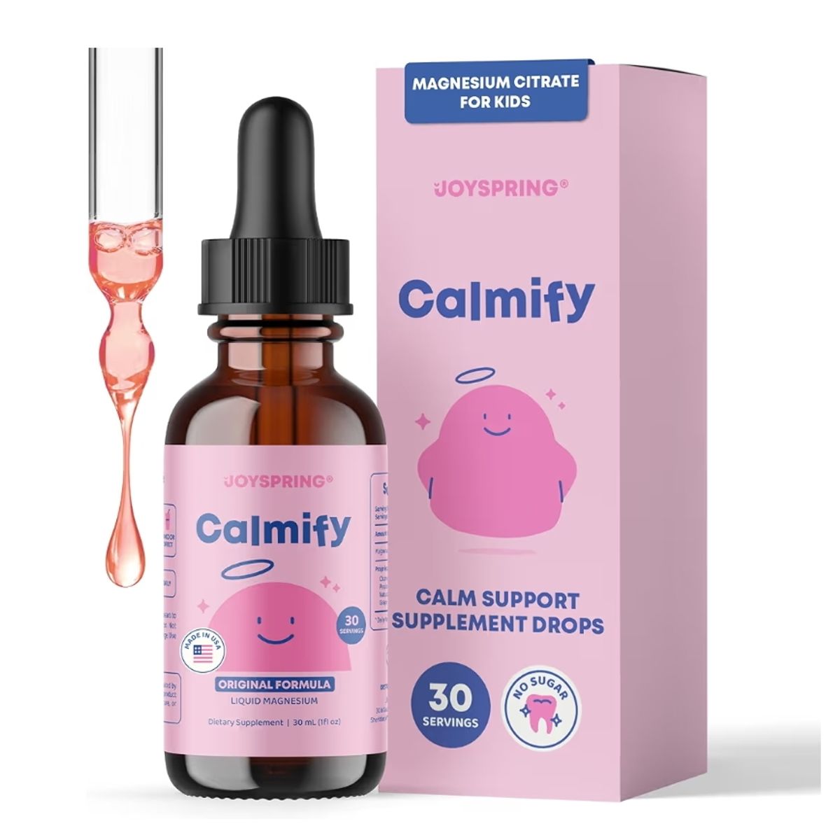 GENERICO - Calmify - Citrato de magnesio líquido - suplemento calmante para niños y adolescentes